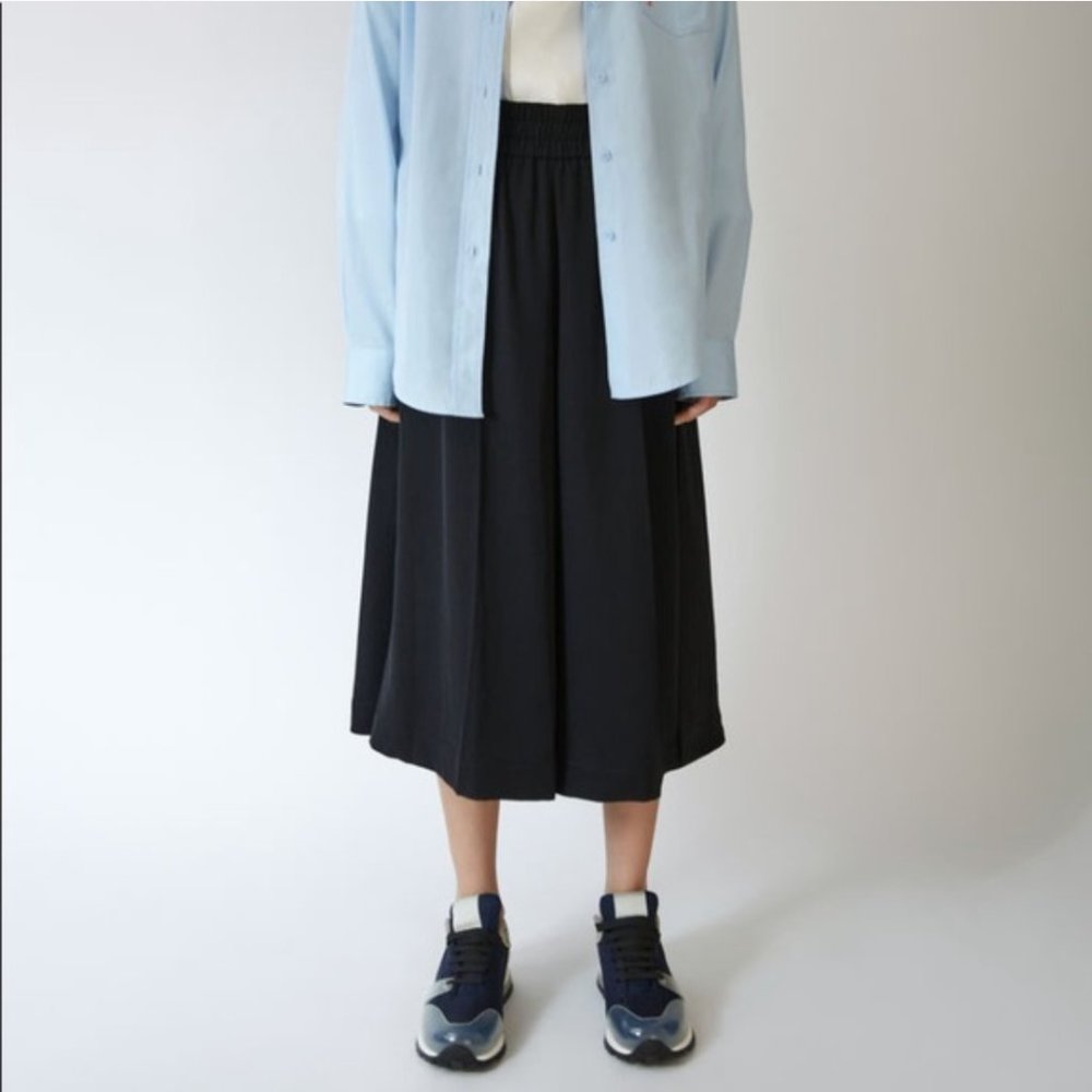 Acne Studios Imri Twill Culottes, Size 32